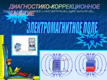 Презентация к диагностико-коррекционному занятию по физике для 9 класса по теме Электромагнитное поле