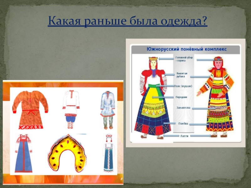 Русский быт одежда. Какая раньше была одежда.
