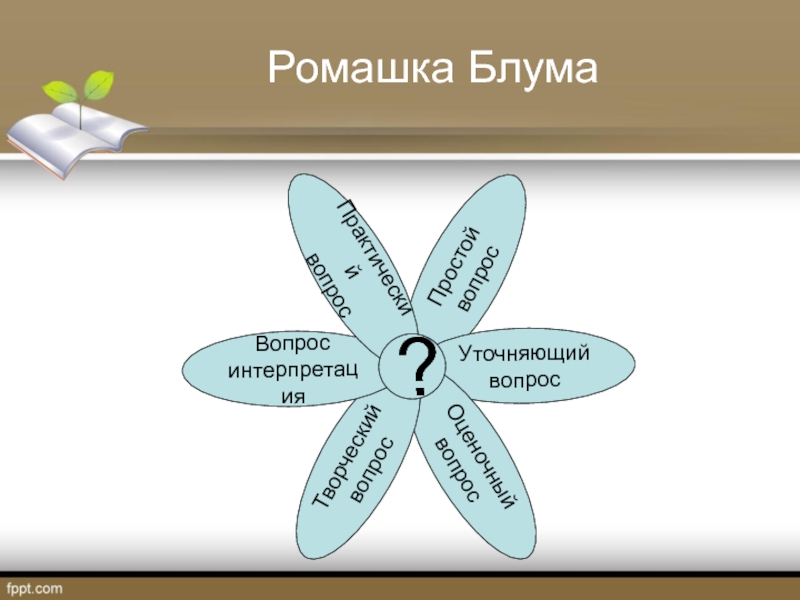 Ромашка блума по произведению. Ромашка Блума вопросы. Ромашка Блума типы вопросов. Ромашка Блума уточняющие вопросы. Практический вопрос Ромашка Блума.