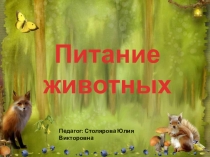 Презентация по биологии 5 класс на тему Питание животных