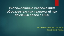 Презентация для педагогов ДО, работающих с детьми с ОВЗ