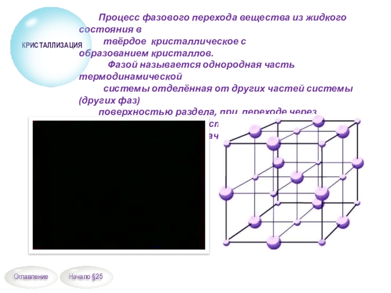 Процесс фазового перехода