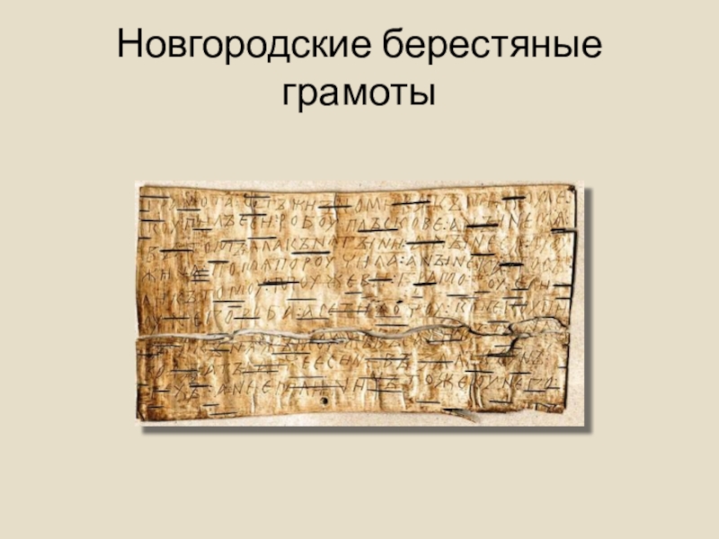 Русь с древности являла собой выдающийся образец высокого уровня знаний и берестяные