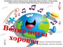 Презентация урока музыки Водят ноты хороводы (1 класс).