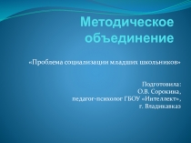 Презентация Проблема социализации младших школьников