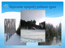 Презентация к творческому часу Берегите природу родного края