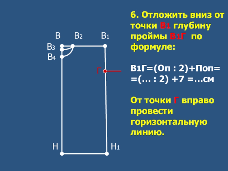 Для построения чертежа основы плечевого изделия снимают мерки