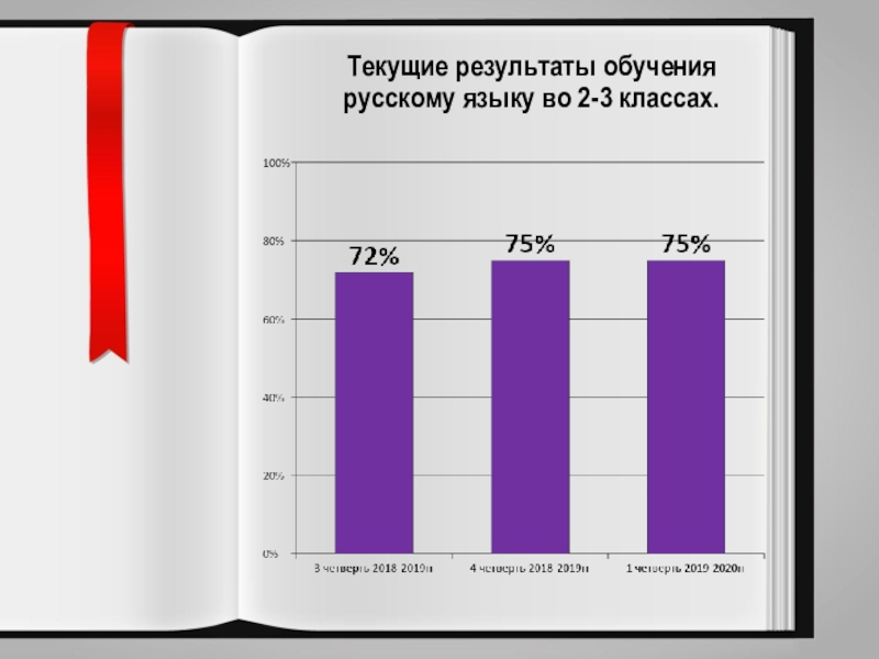 Текущие результаты обучения  русскому языку во 2-3 классах.