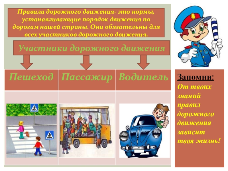 Презентация по обж правила дорожного движения