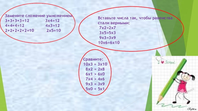 Замените сложение умножением 3+3+3. Замени сложение умножением х+х+х+х. Заменить сложение умножением. Сложение замени умножением 1+3+3.