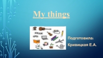 Презентация по английскому языку на тему My things (5 класс)