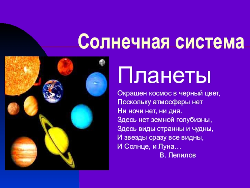 Презентации: Загадки о космосе, Планеты солнечной системы, Звезды и созвездия.