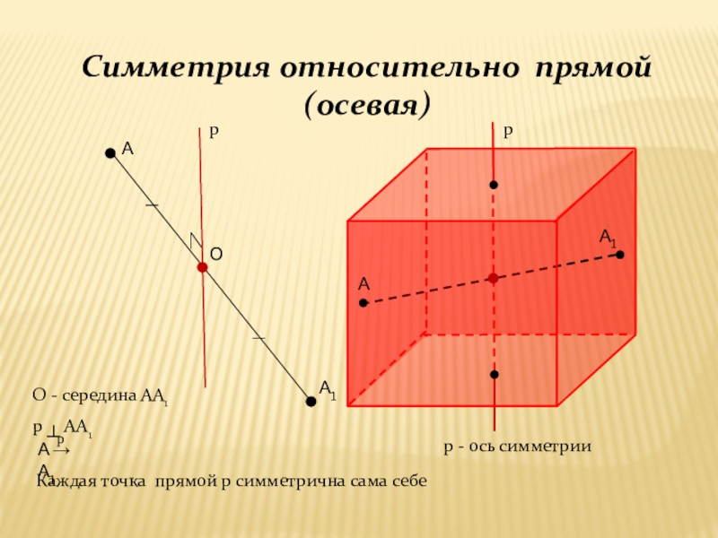 Симметрия относительно прямой презентация