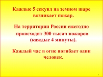 Презентация по пожарной безопасности