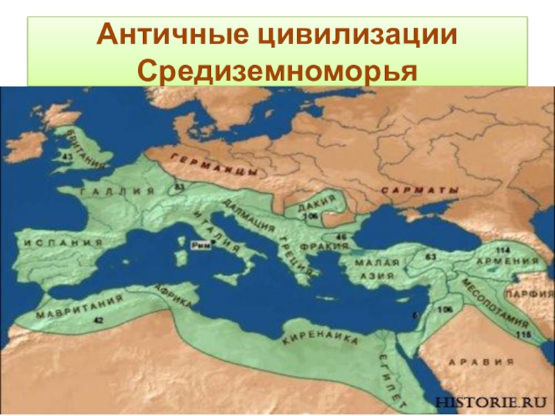 Реферат: Античные цивилизации Средиземноморья