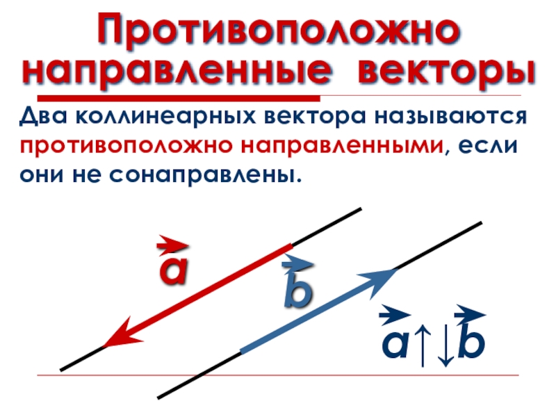 Коллинеарные противоположно направленные векторы изображены на рисунке ответы