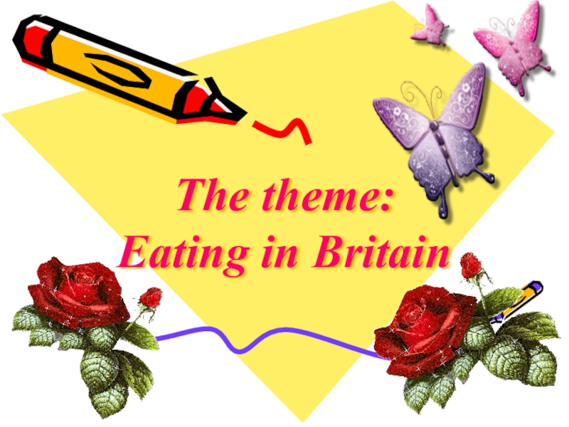 Презентация на тему eating in britain