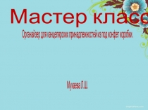 Мастер класс на тему Органайзер своими руками
