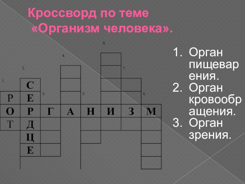 Кроссворд по пищеварительной системе. Кроссворд на тему органы человека. Кроссворд на тему организм человека. Кроссворд по теме организм человека. Кроссворд на тему органы кровообращения.