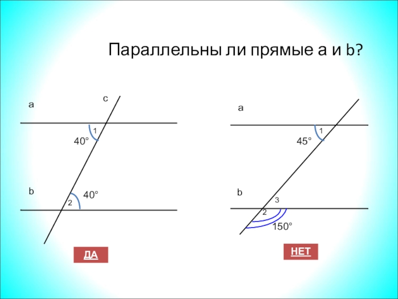 Параллельны ли a и b. Признаки параллельности двух прямых 7 класс Атанасян. Параллельны ли прямые a и b. Параллельные прямые а и б. Параллельны ли прямые d и e.