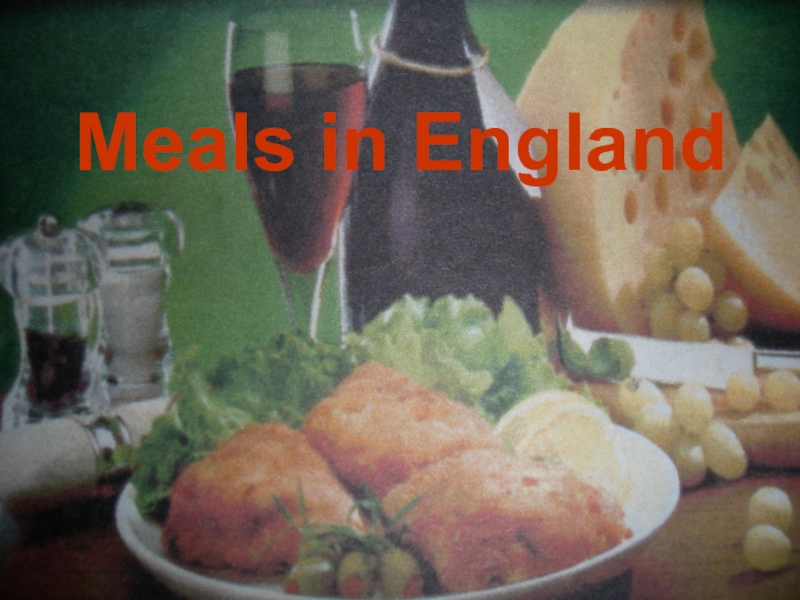 Meals in England