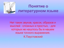 Презентация по русскому языку на тему  Нормы литературного языка