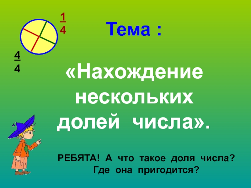 Презентация нахождение дроби от числа 6 класс презентация