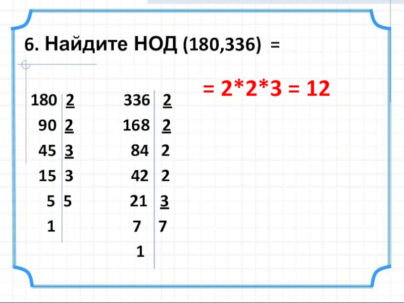 Наибольший общий делитель дроби