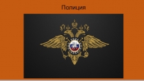 Презентация по правоохранительным органам Полиция