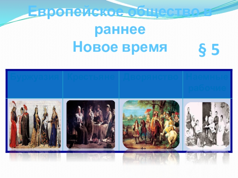 Общества раннего нового времени. Раннее новое время. Раннее новое время век. Окончание раннего нового времени. Классы в новом времени.