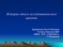 Выстраивание исследовательского проекта в долговременной перспективе
