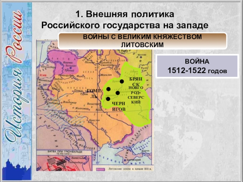 Презентация внешняя политика российского государства в первой трети 16 века 7 класс