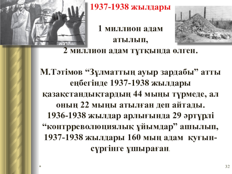 Сталиндік репрессия презентация