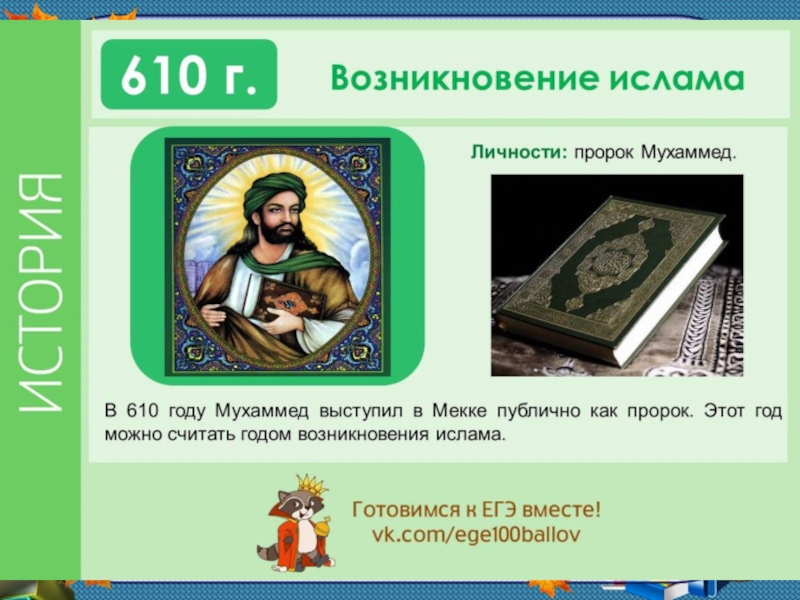 Всемирная история 6 класс. Год возникновения Ислама. Зарождение Ислама год. Возникновение Ислама Дата. 610 Год возникновение Ислама.