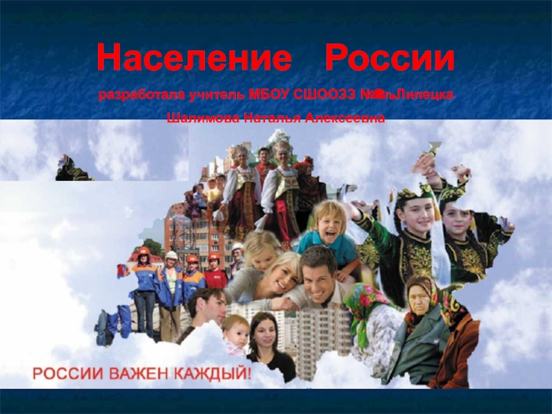 Разработка урока Население России