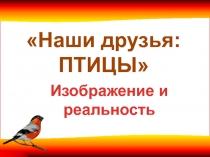 Презентация по изобразительному искусству на тему Наши друзья: птицы