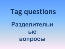 Презентация по английскому языку на тему Разделительные вопросы