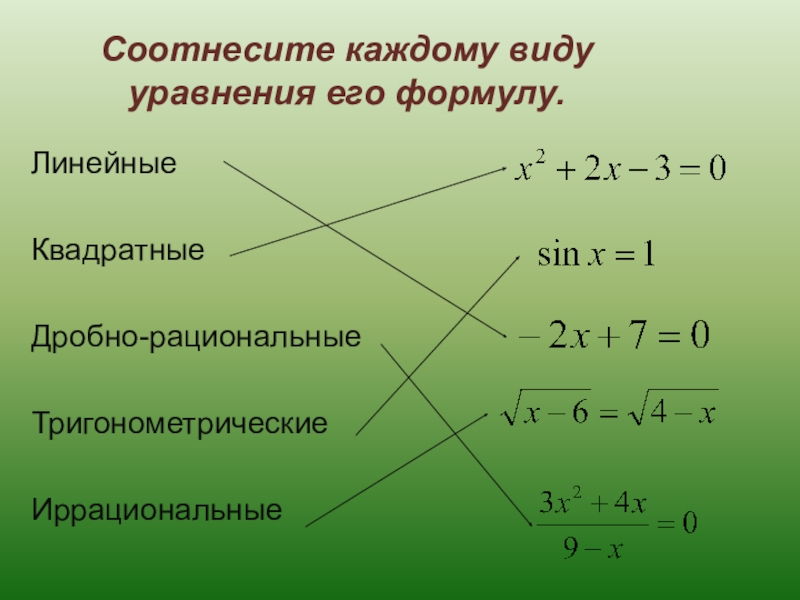 Проект линейные уравнения