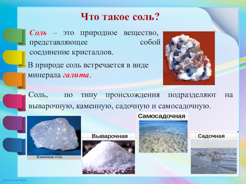 Соли войти. Соль. Виды соли. Доклад о поваренной соли. Основные сведения поваренной соли.