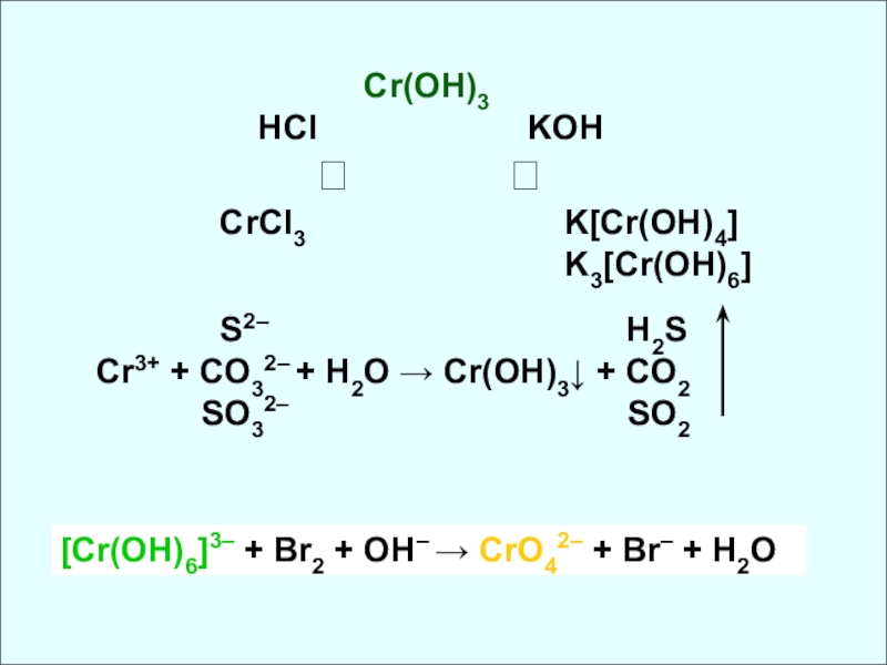Croh3 цвет. CR+3oh = CR (Oh)3. K3[CR(Oh)6]. K3 CR Oh 6 цвет. CR crcl3 CR Oh 3.