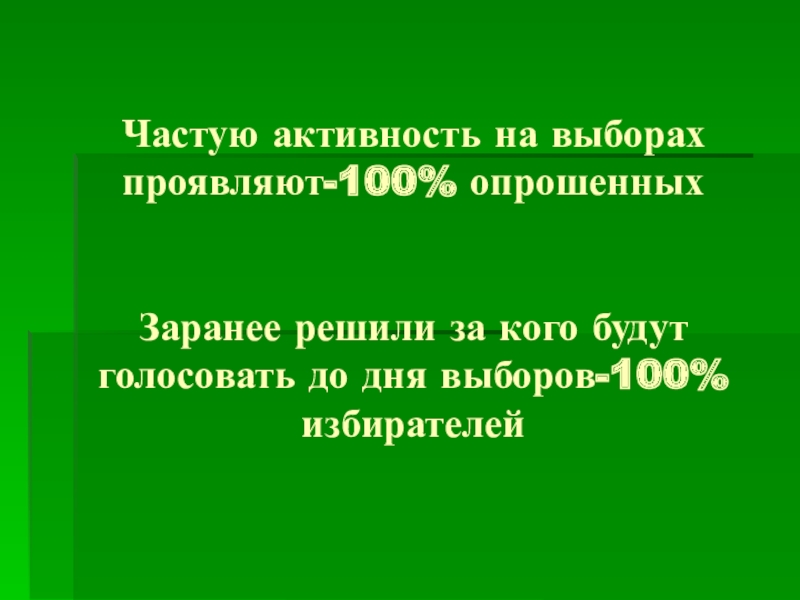 Как голосуют россияне мои наблюдения и выводы презентация