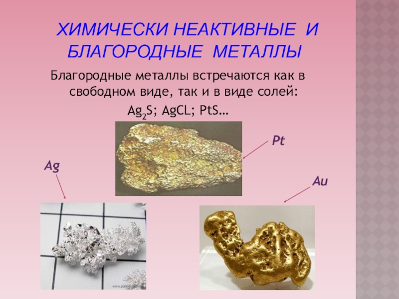 Презентация по теме металлы