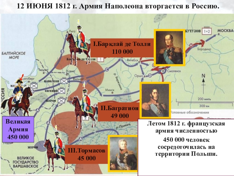 Карта войны с наполеоном 1812