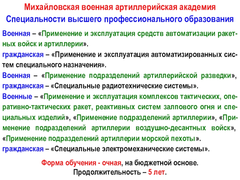 Специальности высшего образования. МВАА презентация. Гражданская специализация военный. Военные специальности в МВАА.