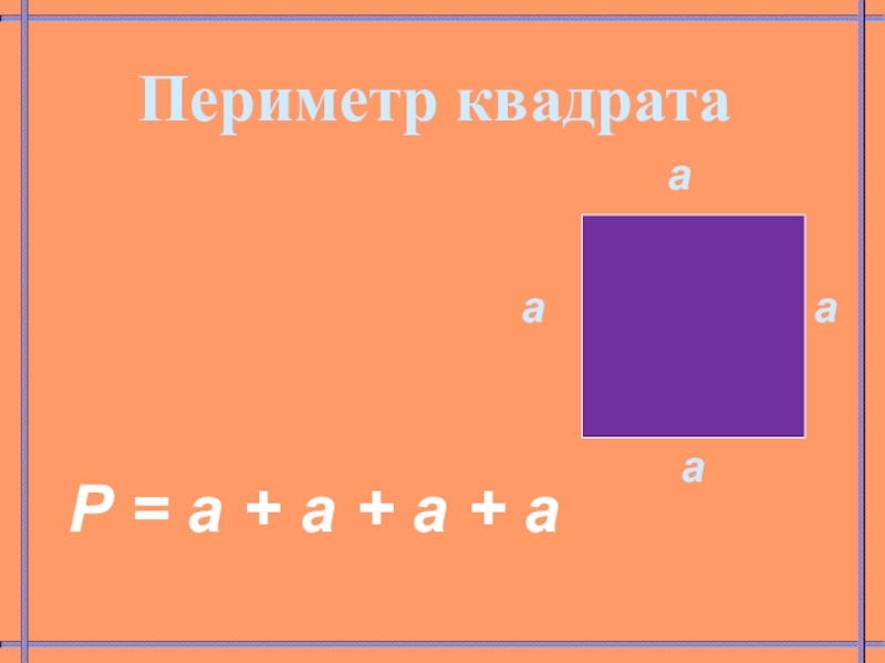 Вычисли периметр квадрата со. Периметр квадрата. Нахождение периметра квадрата. Формула нахождения периметра квадрата. Периметр квадрата формула.