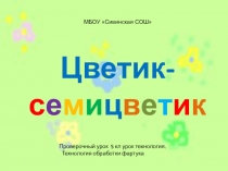 Презентация к уроку технология на тему Обработка швейного изделия. Проверка знаний (5класс)