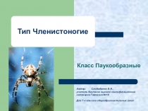 Презентация к уроку Тип Членистоногие. Класс Паукообразные