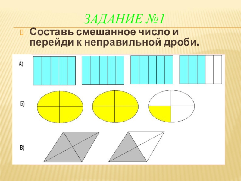 Составь смешанное число.