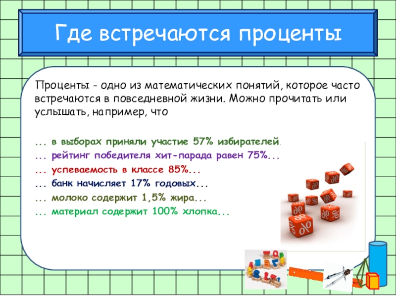 Презентация по математике понятие процента