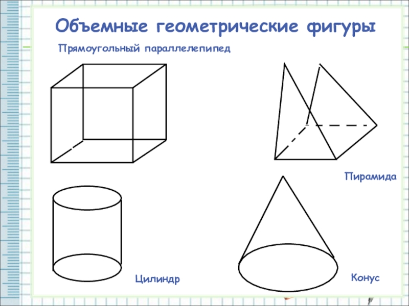 Пространственные фигуры чертеж